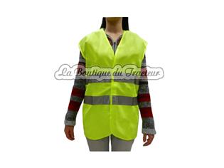 Gilet signalétique jaune 2 bandes