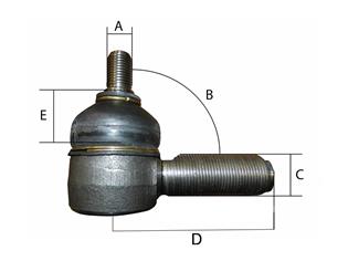 Rotule de direction arrière à visser Ford, IHC, John Deere (OEM : 3131021)