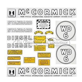 Jeu d´autocollants IHC Mc Cormick WD6 (21 pièces)