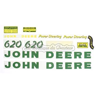 Jeu d´autocollants JOHN-DEERE 620