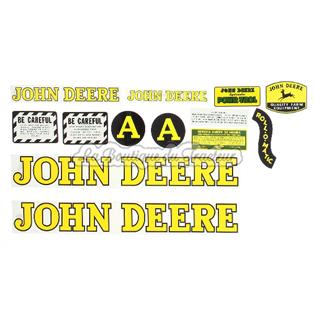 Jeu d´autocollants JOHN-DEERE A dernier modèle