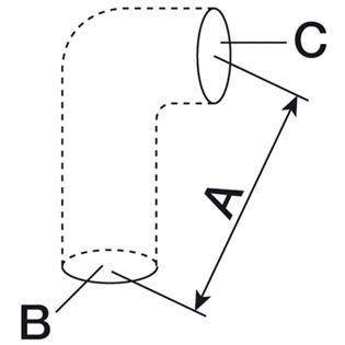 Durite intermédiaire MF 133, 135, 140, 145, 148, 152